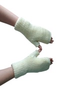 Mitenki Handmade – Rękawiczki bez palców, 100% Merino, Ciepłe