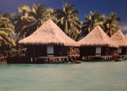 Obraz 60x150 Domki na wodzie Bora bora