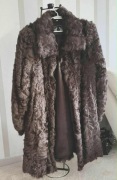 Futra karakuly  szaro brązowe i czarne