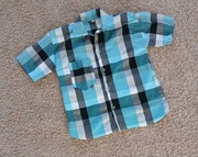 Koszula chłopieca z krótkim rękawem rozm. 116