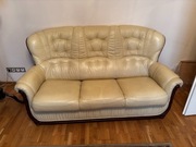 zestaw wypoczynkowy skórzany