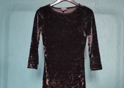 Nowa czarna sukienka TopShop z rękawem za kolano, obcisła sukienka wizytowa