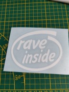 Naklejka Rave Inside