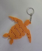 Brelok Żółw 3D – elastyczny gadżet do kluczy / plecaka / fidget