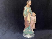 FIGURA ŚWIĘTY JÓZEF CERAMIKA 46 CM ANTYK C23