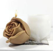 Duża RÓŻA forma silikonowa 9.5*10*10 do Odlewów Świec Gipsu Żywic 