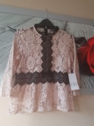 Zara bluzka koronkowa rozm. S