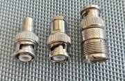 Złącze zaciskowe BNC / Adapter BNC na UHF / Terminator BNC - zestaw 6 sztuk