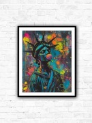 Plakat Wolna Statua Wolności 30x40cm w antyramie
