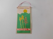 PROPORCZYK RAJD HUTNIKÓW BESKIDY 1974 ZWIĄZEK ZAWODOWY ZZH KATOWICE