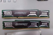 DDR3 16GB RAM Crucial ballistix 4x4GB 2x8GB