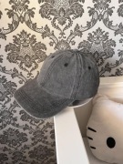 Czapka z daszkiem czarna vintage minimalist