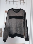 Bluza męska XL szara melanż czarne wstawki  stan idealny PRC