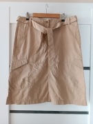 Beżowa trapezowa spódnica do kolana Cropp 38 M