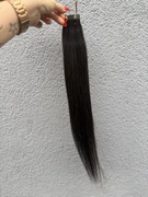 Włosy słowiańskie ciemny brąz 45 cm 50 g