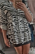 KOSZULA Bluzka Zebra