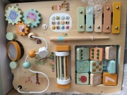 Nowy Stabilny chodzik pchacz drewniany