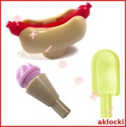 LEGO 30222 LODY na patyku, 15470+11610 LODY w waflu, 25386+33078 HOT-DOG