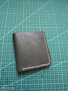 Portfel handmade z naturalnej skóry, wykonany przeze mnie w całości ręcznie