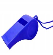 Plastikowe gwizdki sportowe ze sznurkiem 9 sztuk sędzia różne kolory