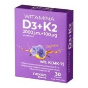 Witamina D3+K2, kaps., 30 szt