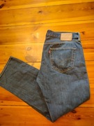 LEVI'S 501 W 36 L 32 GRANATOWE KLASYCZNE JEANSY PREMIUM 