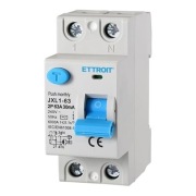ETTROIT Wyłącznik różnicowy 2P 6kA 30mA 220V 2 DIN RCCB 2P 30mA C16 16A