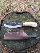 Duży nóż mysliwski, Nessmuk, ręcznie kuty