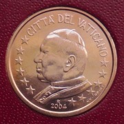 WATYKAN  2004 5 CENTÓW UNC !!!!!!!!!!