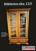 Stylowa śliczna Biblioteczka 123` Witryna Dębowa Promocja Producent BEKAS
