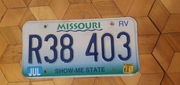 Missouri tablica rejestracyjna usa oryginal