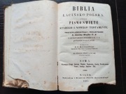 Biblia 1861 Wilno Jakub Wujek UNIKAT Zawadzki Tom 1 i 2