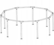 Stelaż do basenu 396cm x 84cm BESTWAY 5612e