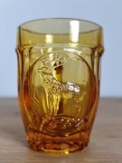 Kufelek jeleń Ząbkowice szkło miodowe