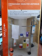 Regał chromowany pod umywalkę 