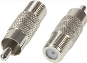 Adapter przejściówka redukcja Wtyk RCA - Gniazdo F (4)