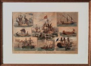 Litografia w ramie, Fritz Stoltenberg 1882 rok, Die Gartenlaube, 56*43 cm