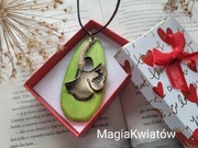 Wisiorek Vintage zielony 