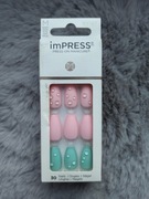 Kiss paznokcie imPRESS samoprzylepne rozmiar M 30 sztuk NOWE 