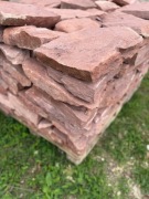 piaskowiec czerwony dzikówka mur murek grila budowy ogrodzenia 