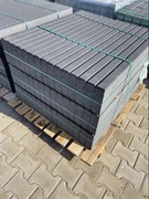 Obrzeża betonowe do  trawników = 8x25x100 szare, grafit