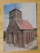 CHOJNICE Gotycki kościół z poł. XIV w. pocztówka PRL L. Surowiec KAW