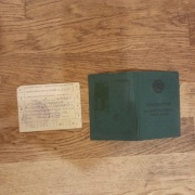 legitymacja kierowcy traktora ZSRR Grodno Werenowo kresy Białoruś 1976