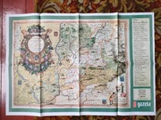 Mapa Dolnego Śląska Wałbrzych Wrocław Jelenia Góra repro