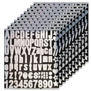 10 arkuszy winylowych naklejek o wymiarach około 20 x 0,01 x 17,5 cm