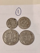 Zestaw IIRP 10.20.50gr 1923 i 1 zł 1929 