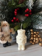 Świeca Sojowa Dekoracyjna Naturalna  Dziadek do orzechów mały 