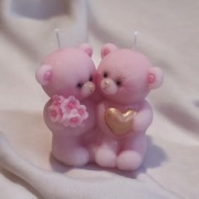 ŚWIECZKA RĘCZNIE ROBIONA IDEALNY PREZENT NA WALENTYNKI, URODZINY, ŚWIĘTA