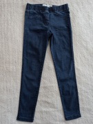 Granatowe spodnie jeansowe jeansy jegginsy Pepperts 152 jak nowe