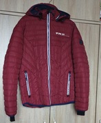 Urban District bordowa kurtka pikowana męska zimowa L/40